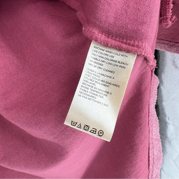 Free People Ruby Jacket Pink Oversized Distressed Elbow Patches Comfy - Picture 11 of 12